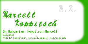 marcell koppitsch business card